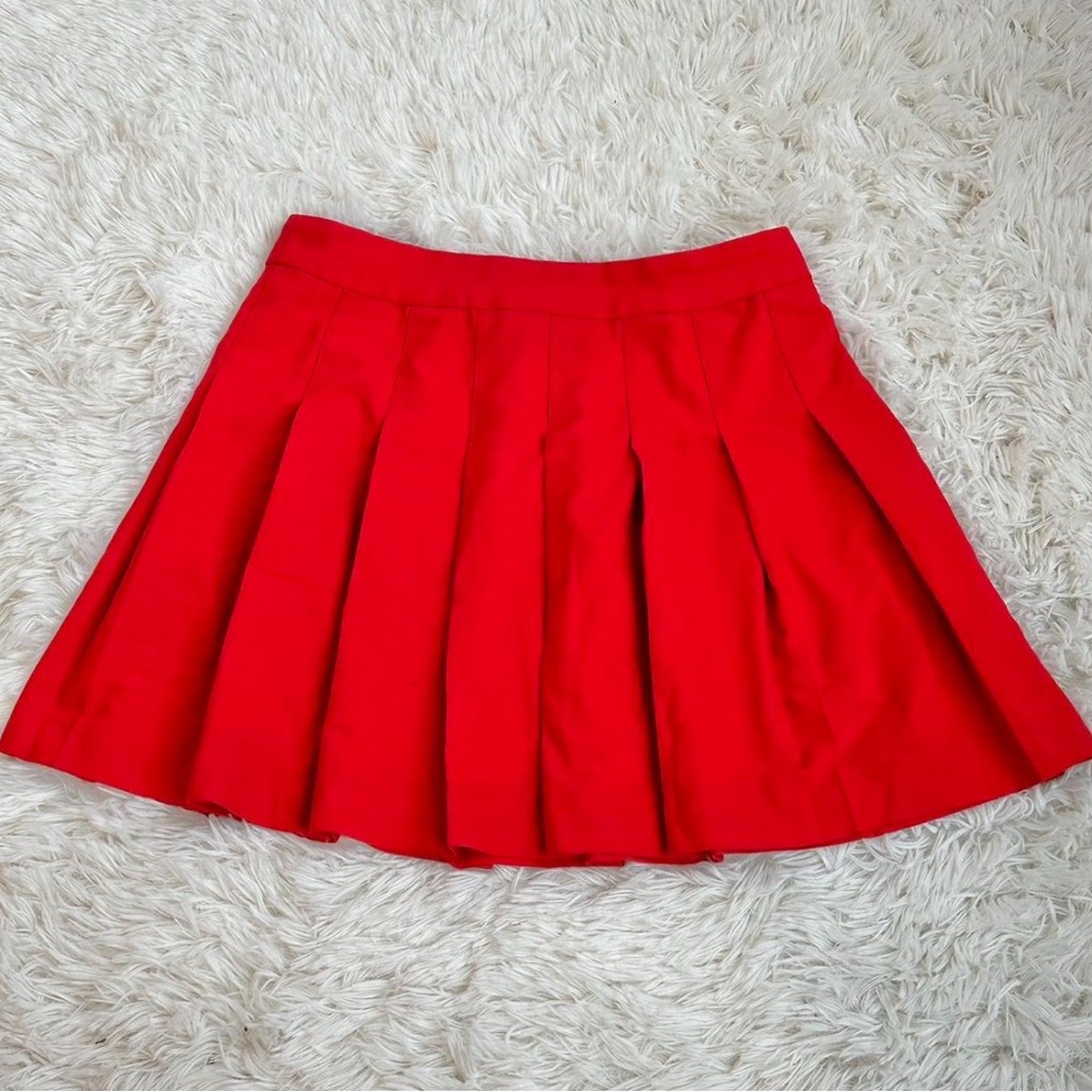 Sunday Best Red Skater Mini Skirt